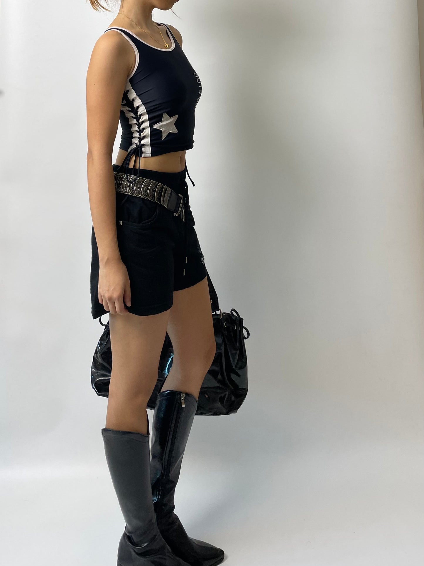 Y2K Side Shoelace Tank