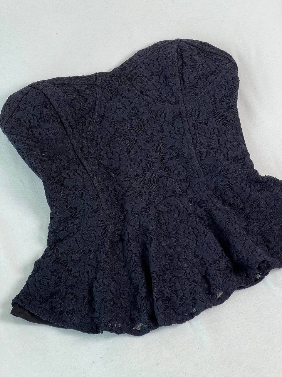 Sweetheart Lace Overlay Tube Top