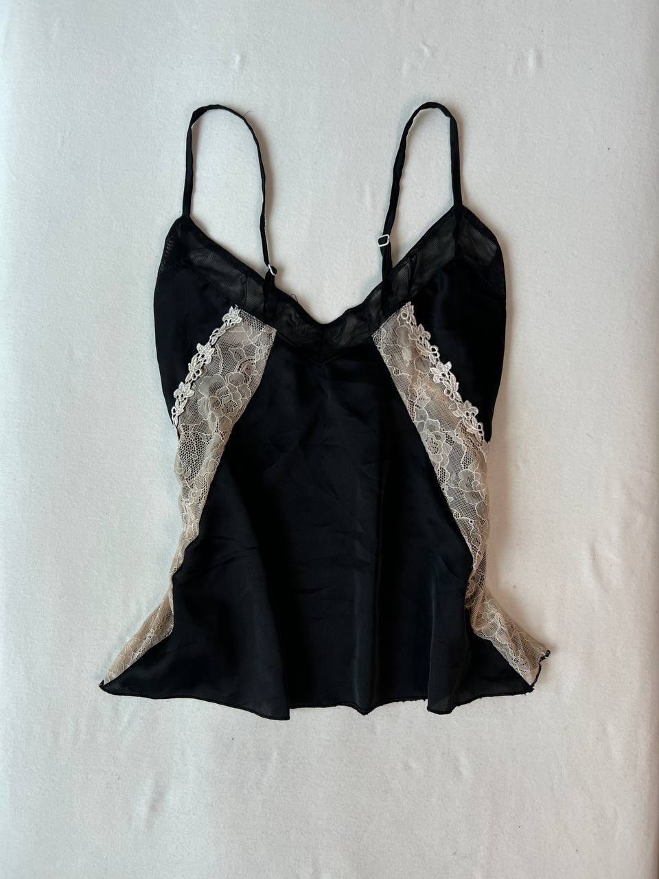 Lace Insert Black Cami