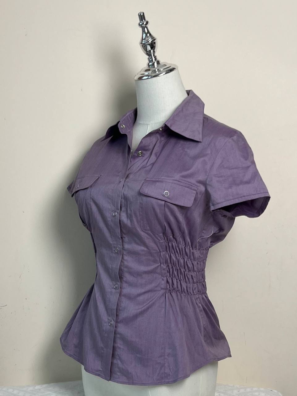 Purple Fitted Blouse