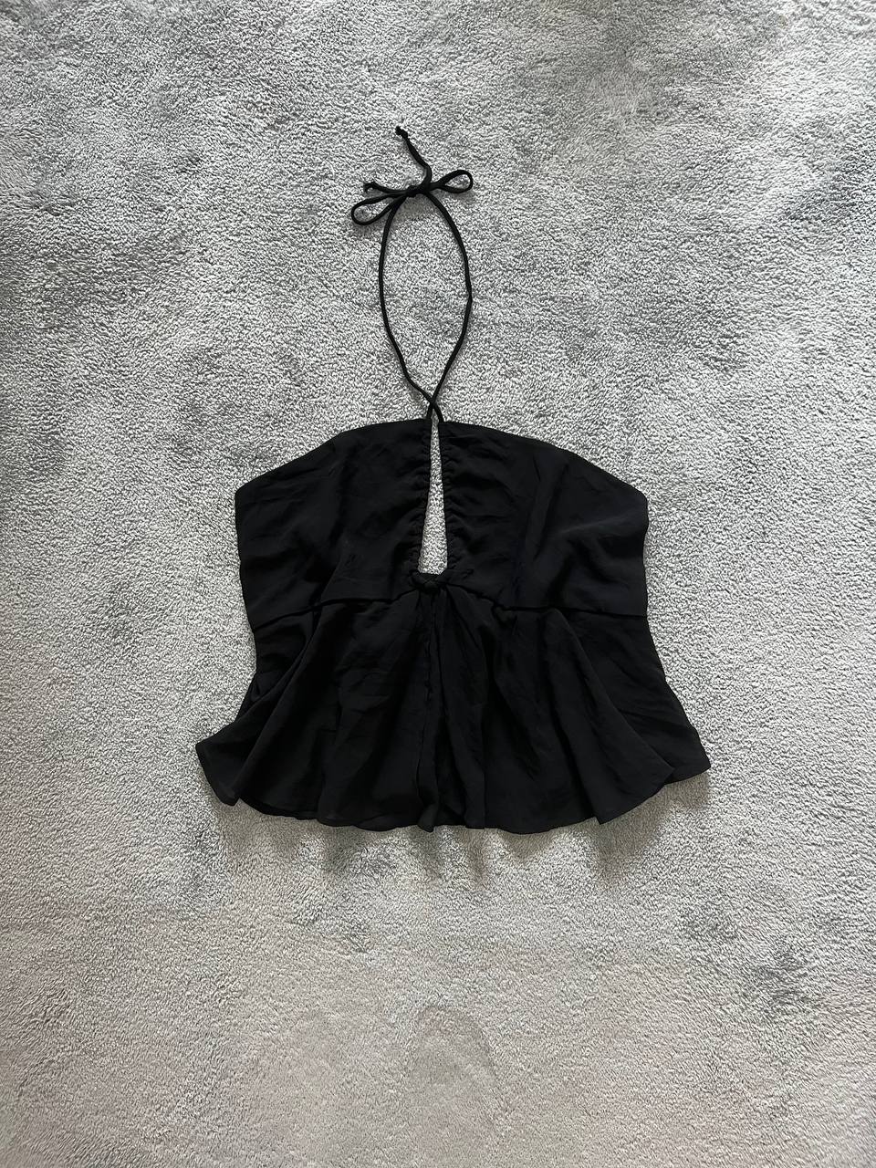 Black Babydoll Halter Top