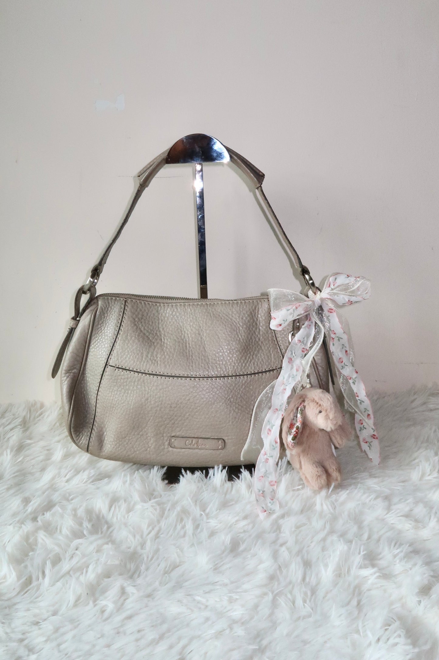 Greyish Beige Shoulder Bag