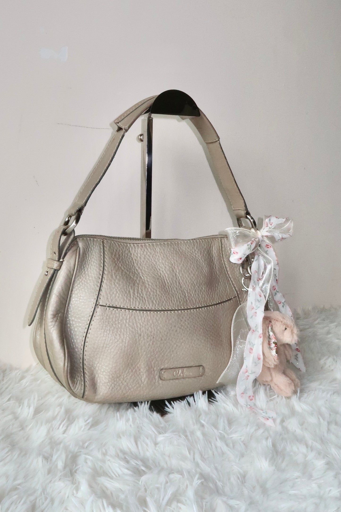 Greyish Beige Shoulder Bag