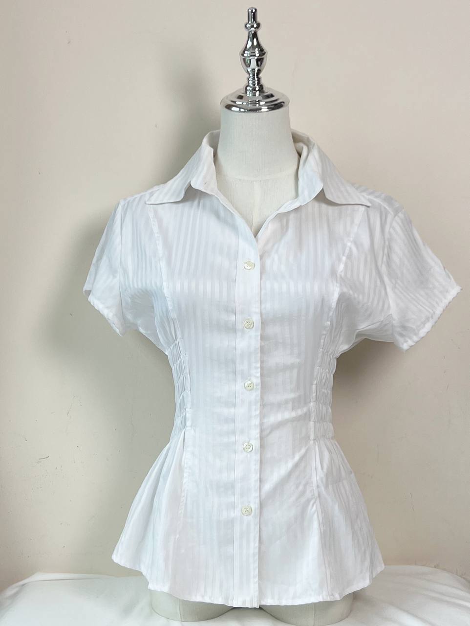 White Fitted Blouse (Brand: Nara Camicie)