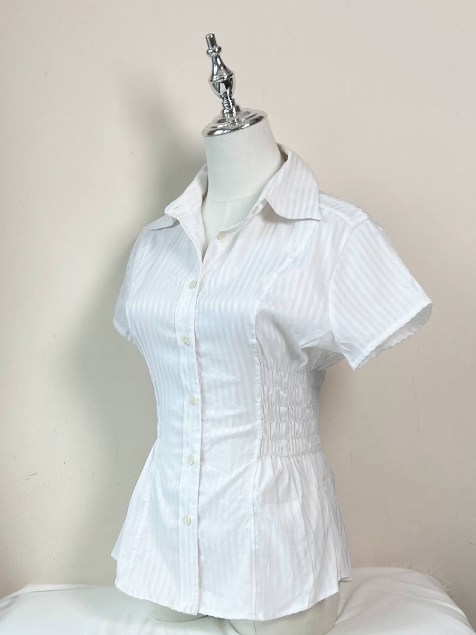 White Fitted Blouse (Brand: Nara Camicie)