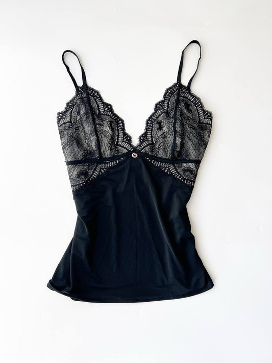 Lace Bust Black Cami