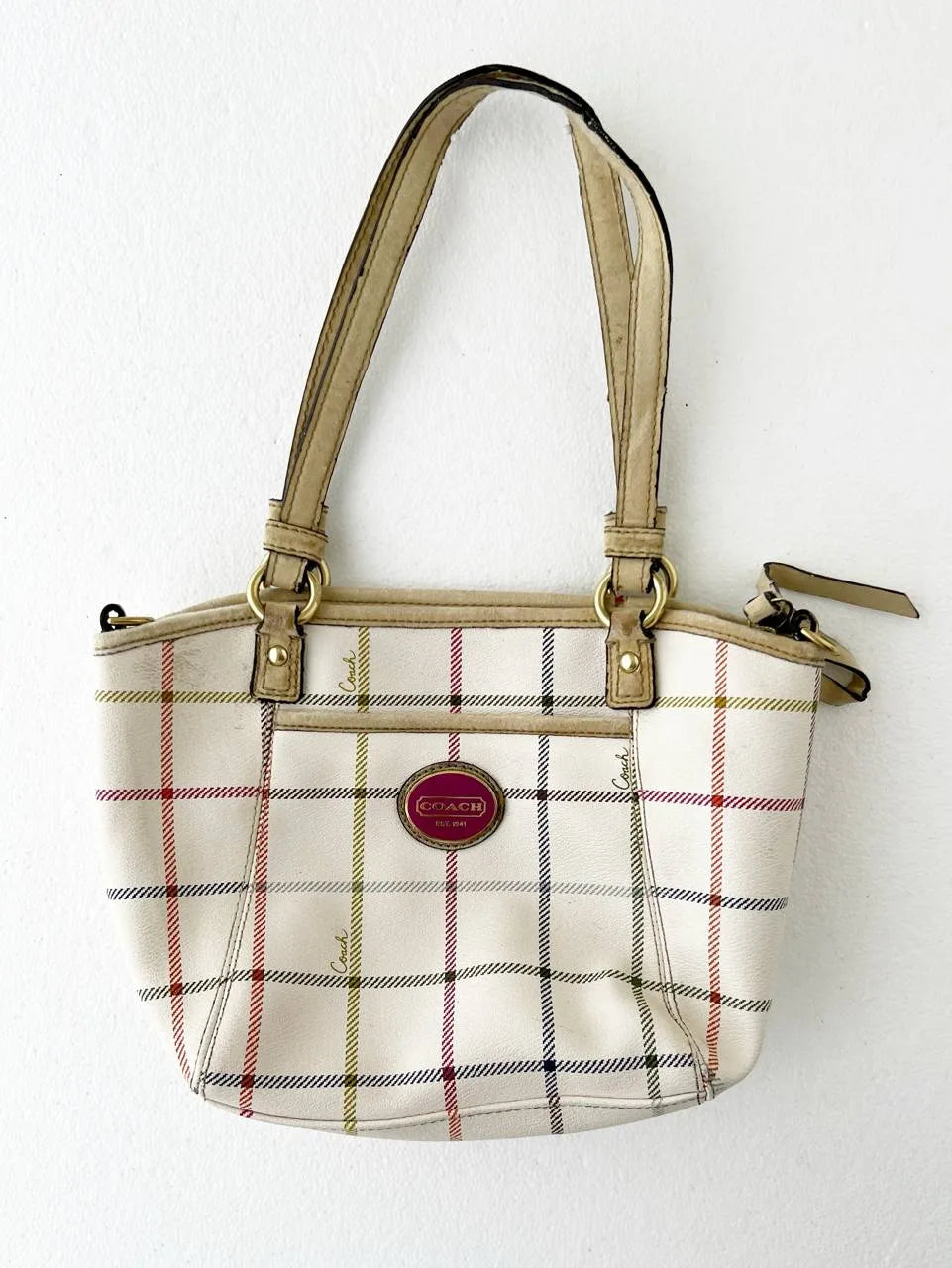 Coach Peyton Tattersall Tote 1