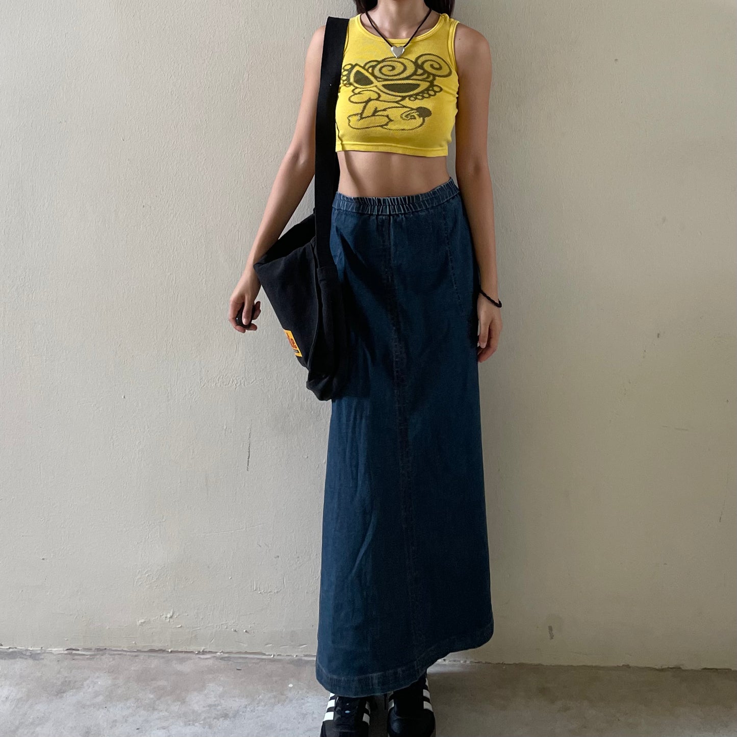 Denim Maxi Skirt
