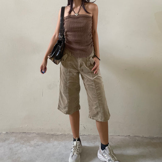 Corduroy Capri Pants