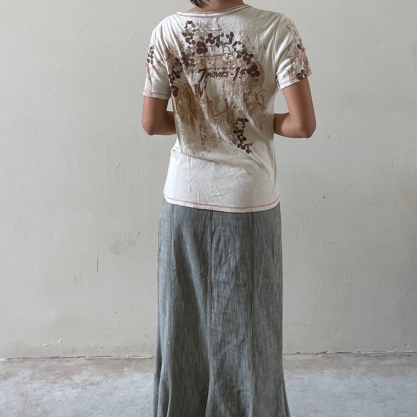 Soft Café Graphic Blouse