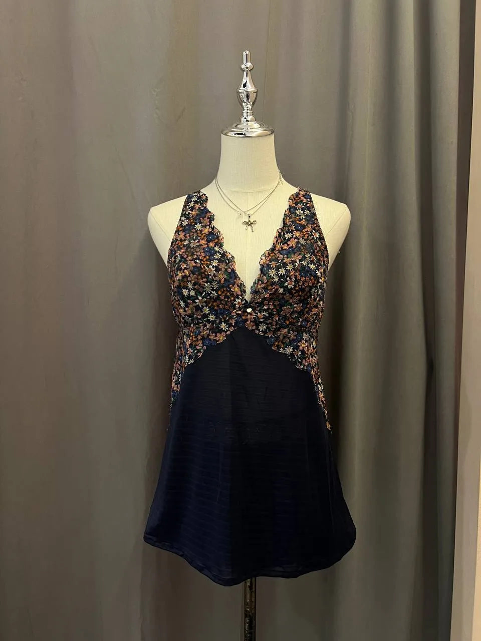 Navy Floral Cami 1