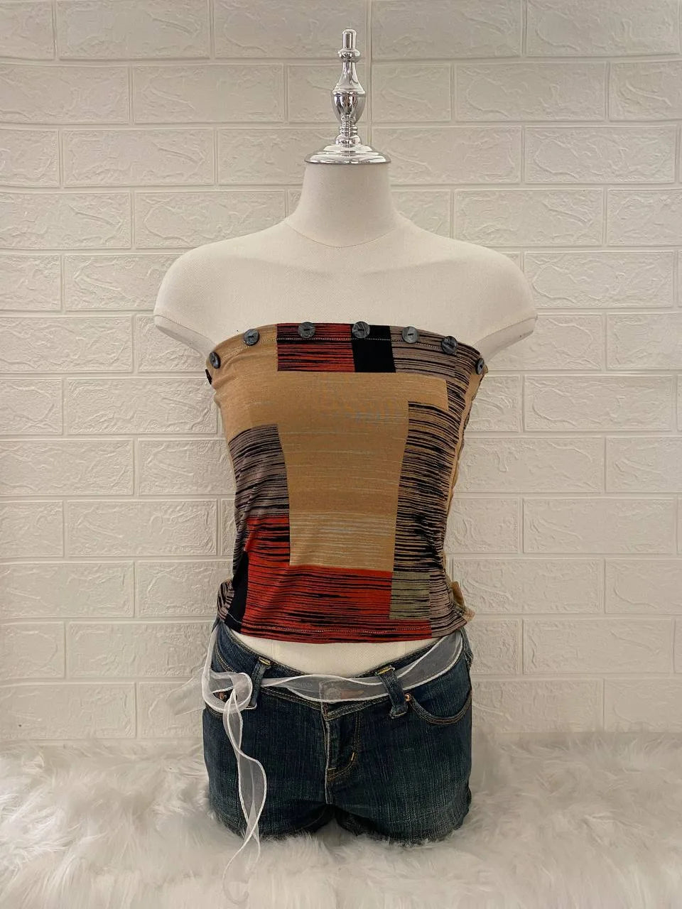 Patchwork Tube Top 1