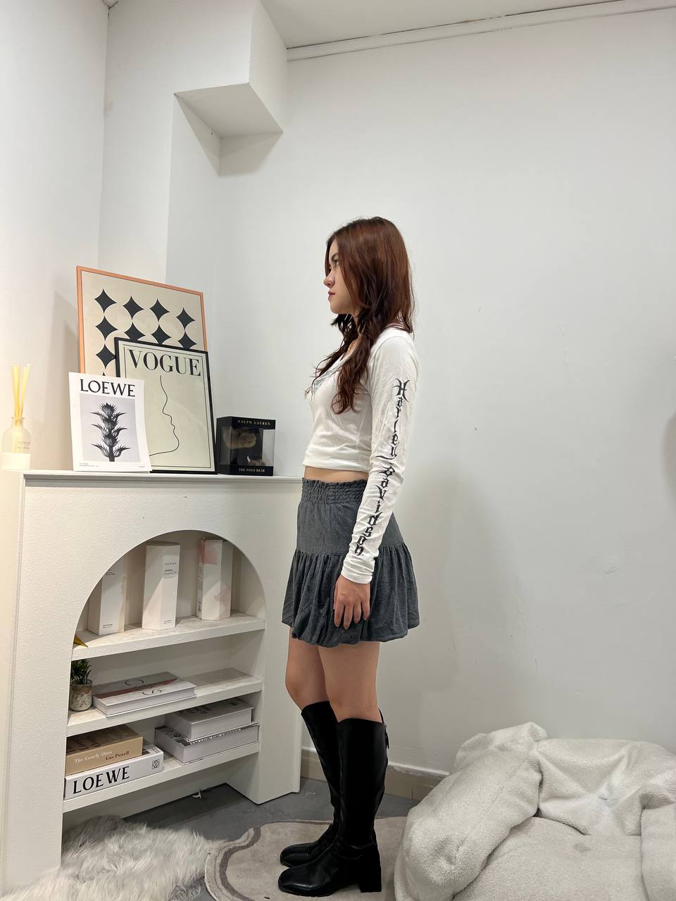 Grey Bubble Skirt