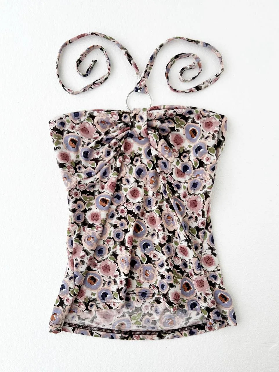 Pink Floral Halter 1
