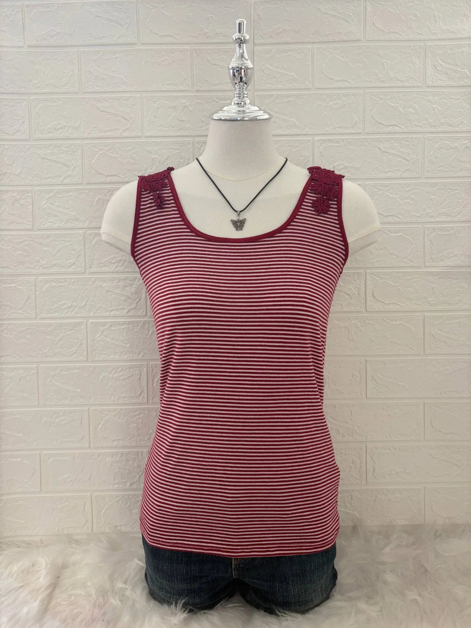 Red Striped Tank 1
