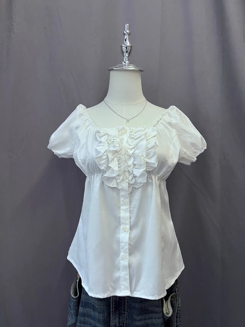 White Babydoll Blouse 1