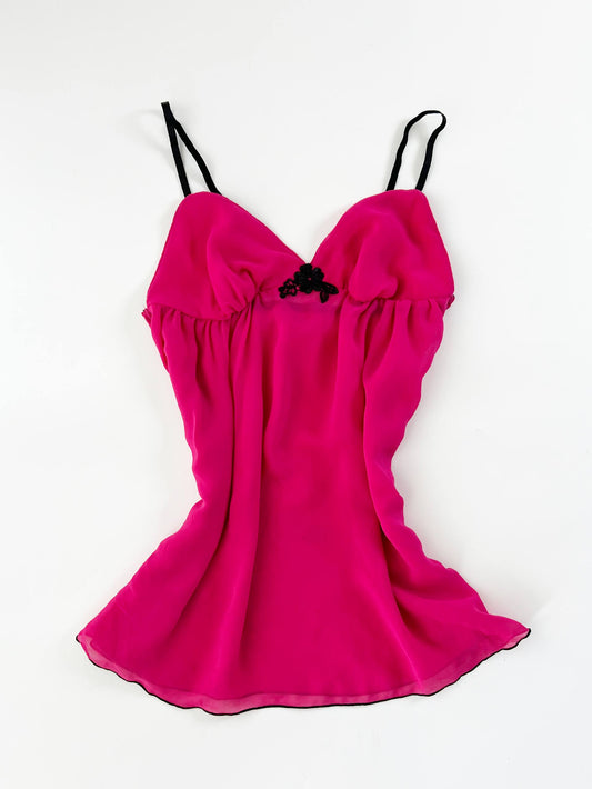 Hot Pink Babydoll Cami