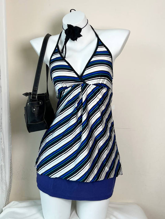 Blue Mini Skirt