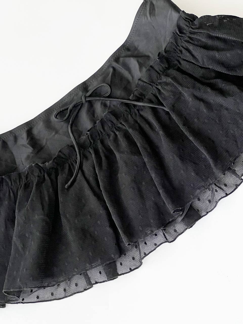 Micro Skirt w Tulle Details