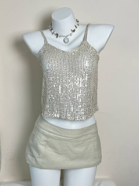 Sheer Sequinned Cami
