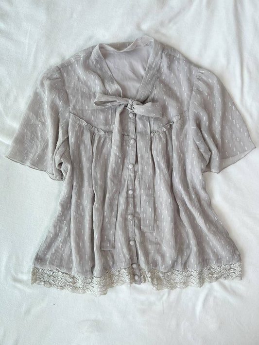 Light Grey Shoujo Blouse