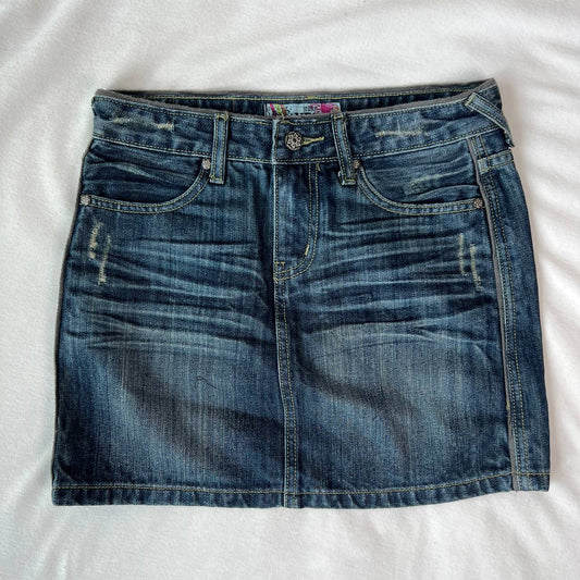 Dark Wash Denim Skirt (Brand: HPS)