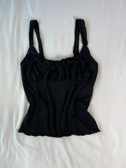Black Ruched Top