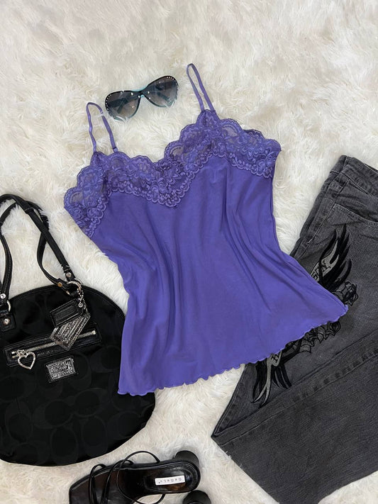 Purple Lace Camisole