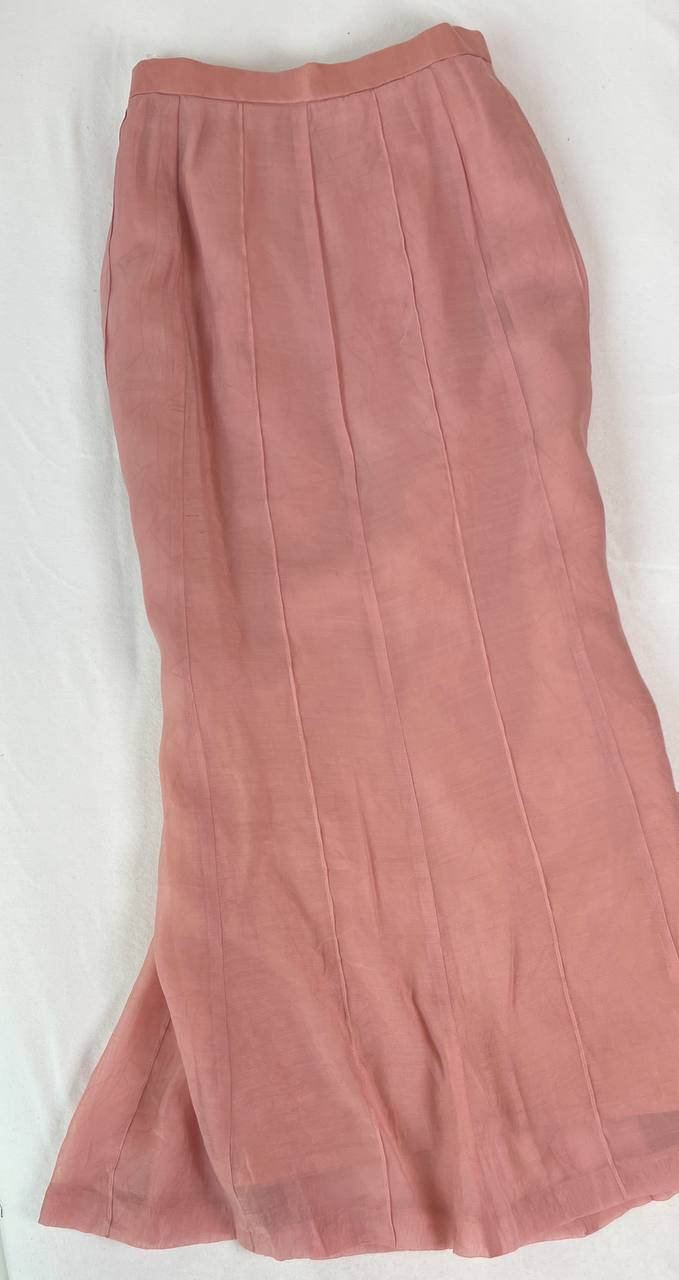 Peach Pink Maxi Skirt