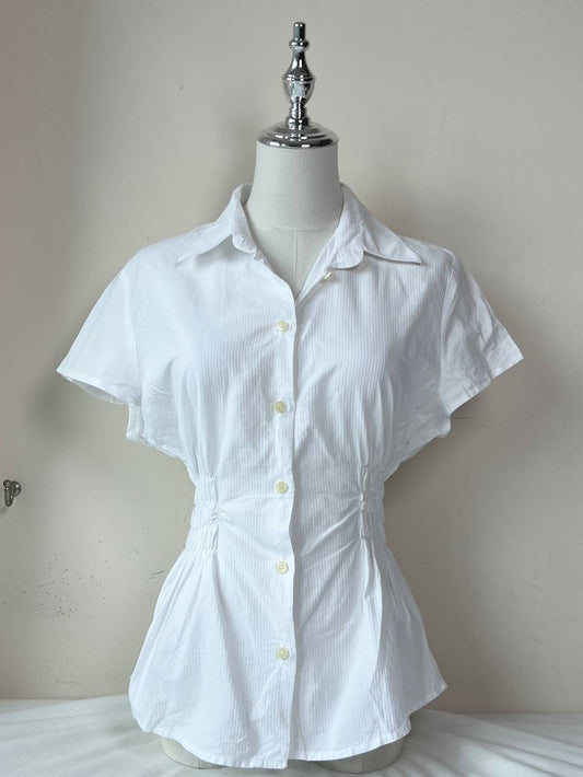 White Fitted Blouse (Brand: Scott & Coventry)
