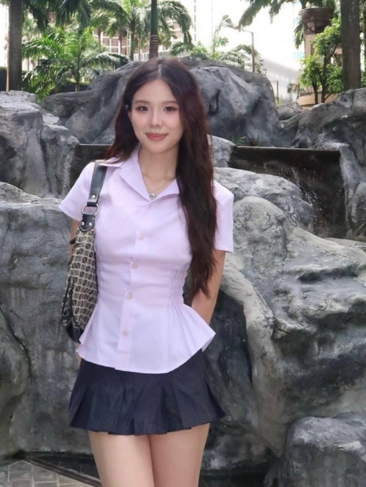 Light Violet Fitted Blouse
