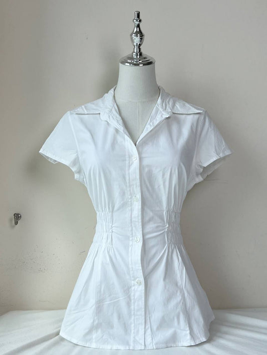 White Fitted Blouse (Brand: KappAhl)