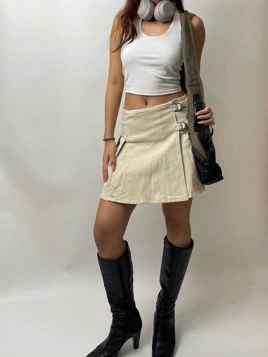 Burberry Beige Denim Skirt