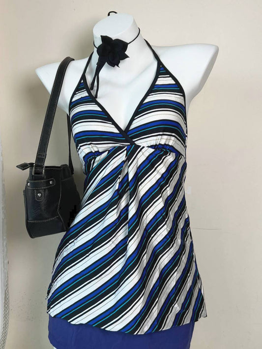 Multicolored Striped Halter