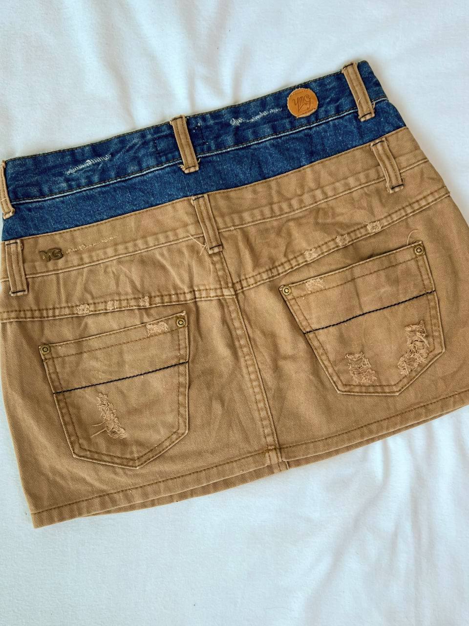 Brown Denim Skirt (Brand: Yeomigi Denim)