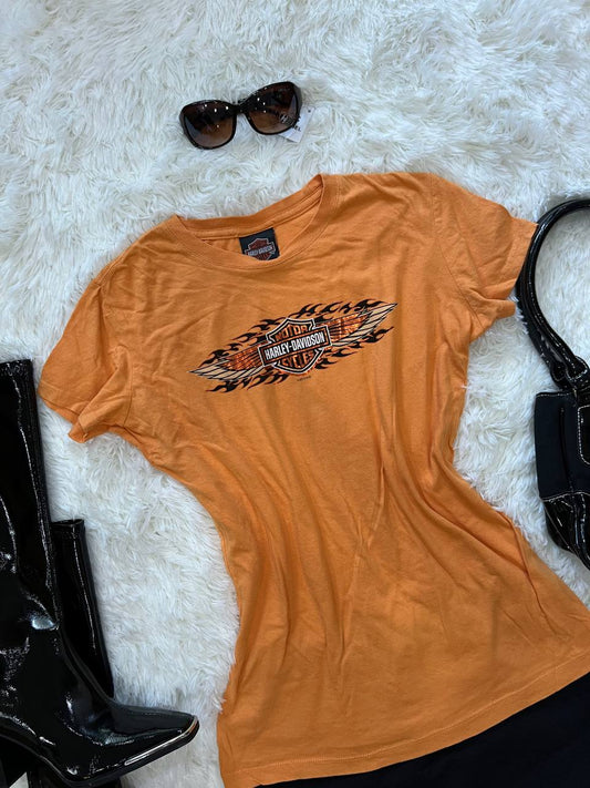 Orange Harley Davidson Top