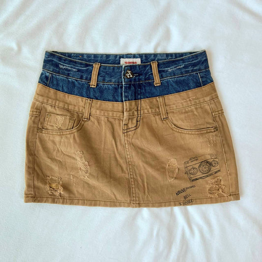 Brown Denim Skirt (Brand: Yeomigi Denim)