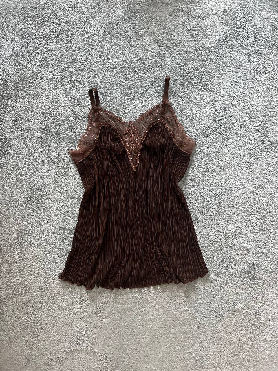 Brown Lace Camisole