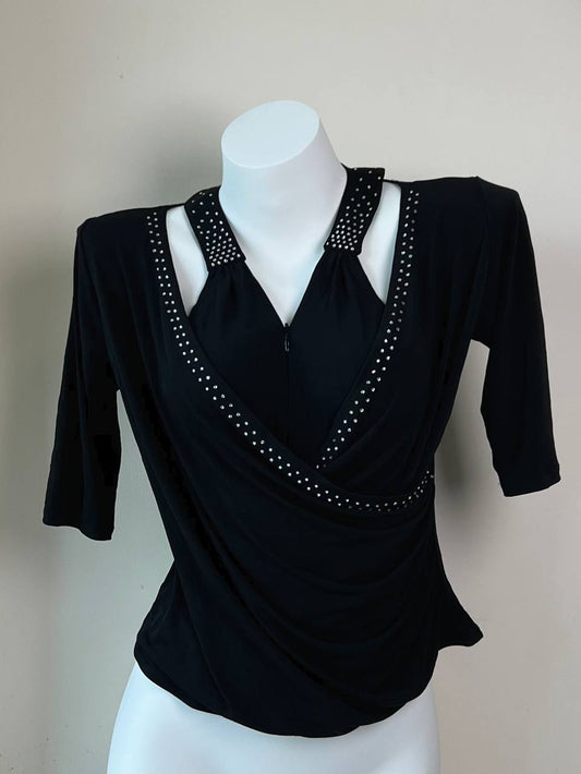 Studded Mock 2-Piece Blouse