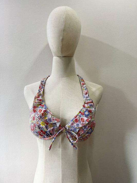 Colourful Floral Bikini Top