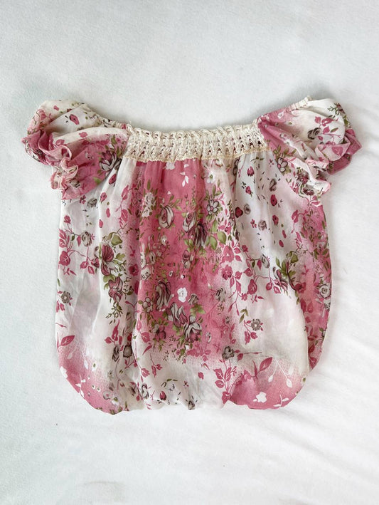 Rose Printed Sheer Offsie