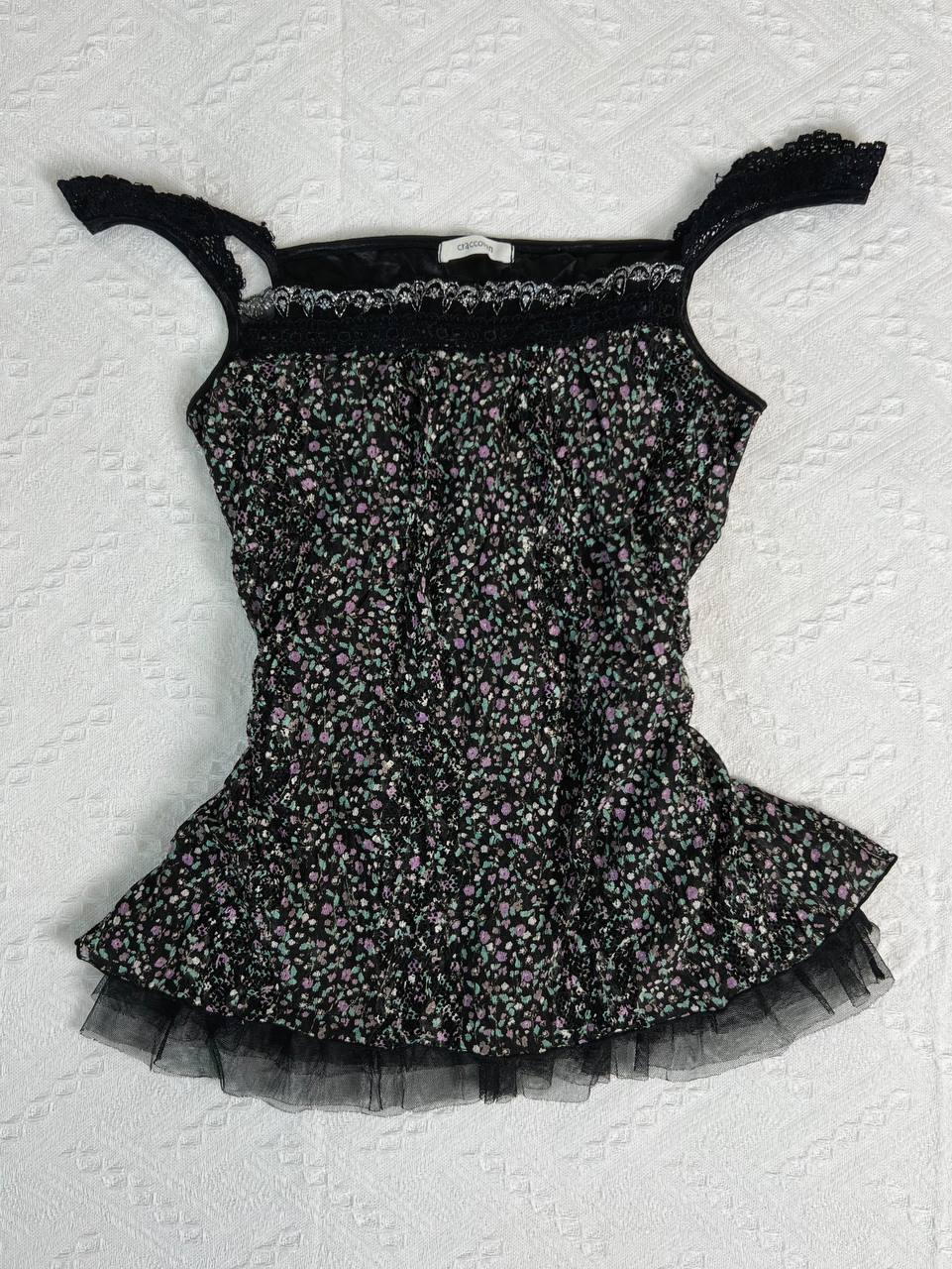 Ditsy Floral Crochet Trim Cami