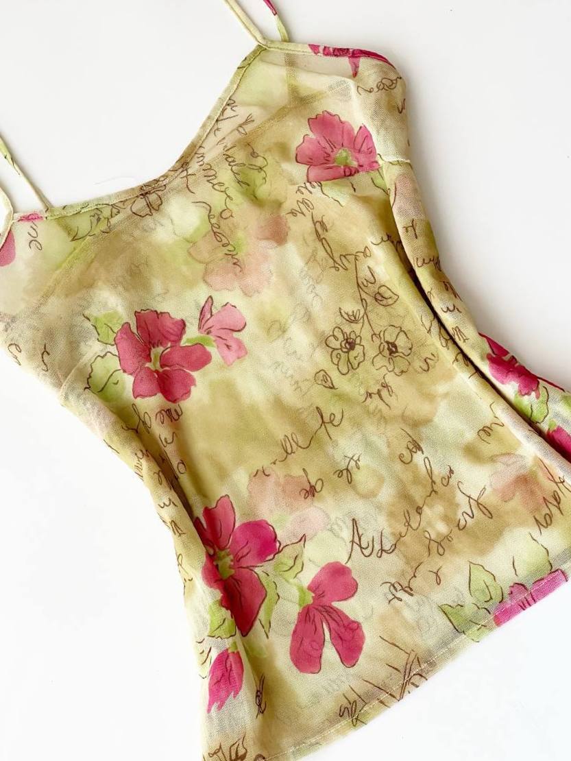 Mesh Floral Cami