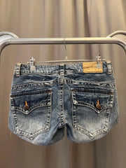 Acid Washed Vintage Shorts 2