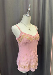 Baby Pink Beaded Cami 2