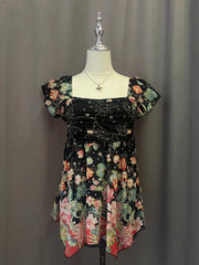 Black and Pink Floral Cami 1