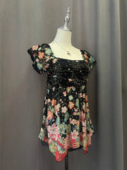 Black and Pink Floral Cami 2