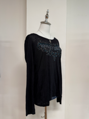 Black Blue Harley Davidson Long Sleeve 2
