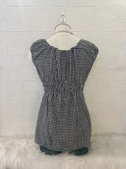 Black Gingham Babydoll Reworked Blouse 2