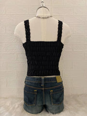 Black Gold Embroidery Cami 2
